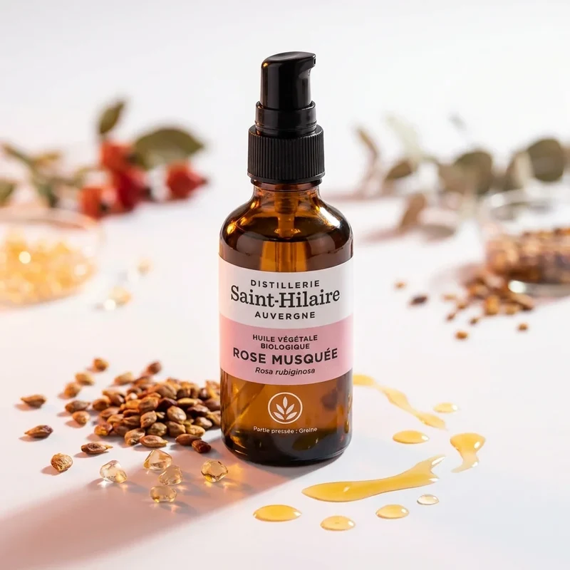 Huile Végétale de Rose musquée Bio - Saint-Hilaire - 50 ml