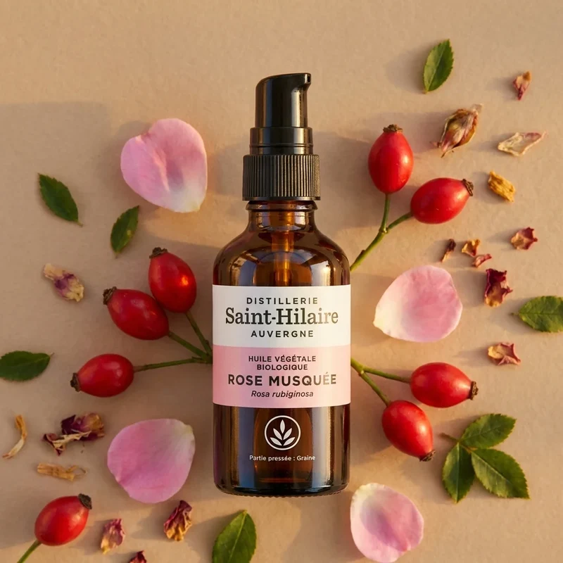 Huile Végétale de Rose musquée Bio - Saint-Hilaire - 50 ml
