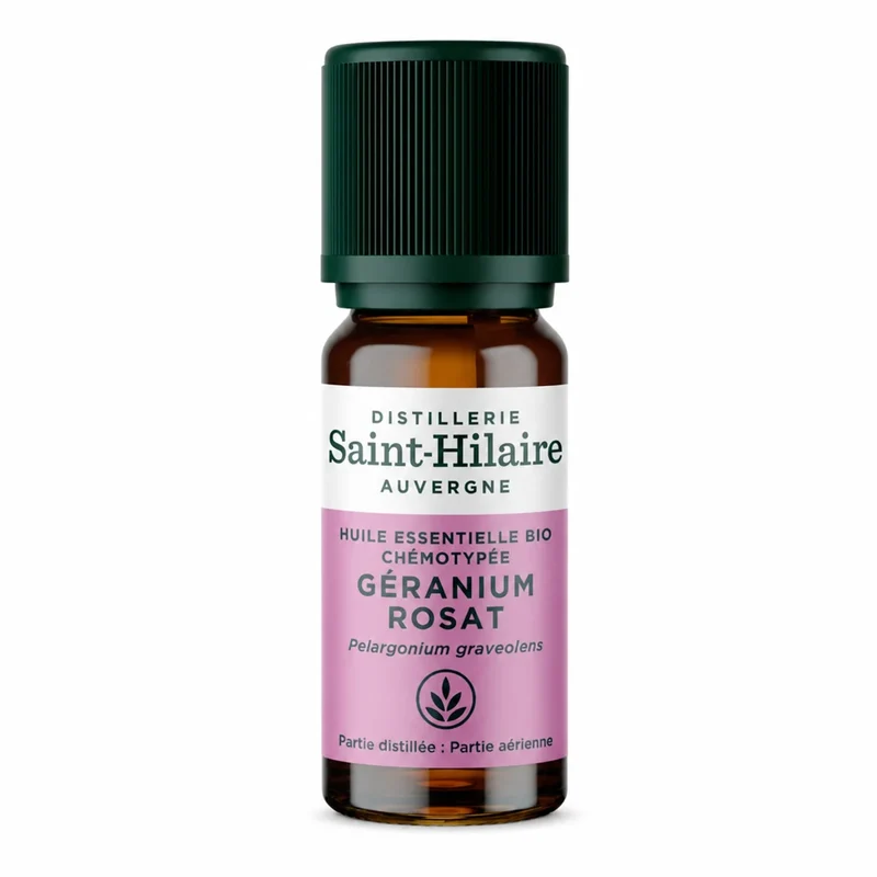 Huile Essentielle de Géranium Rosat Bio - Saint Hilaire - 10 ml