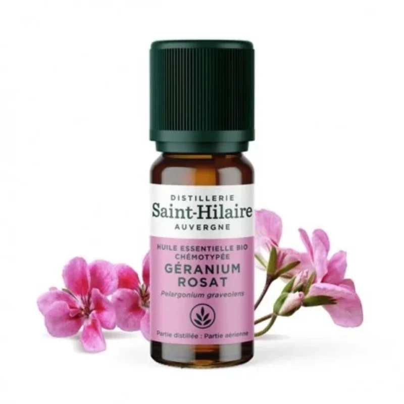 Huile Essentielle de Géranium Rosat Bio - Saint Hilaire - 10 ml