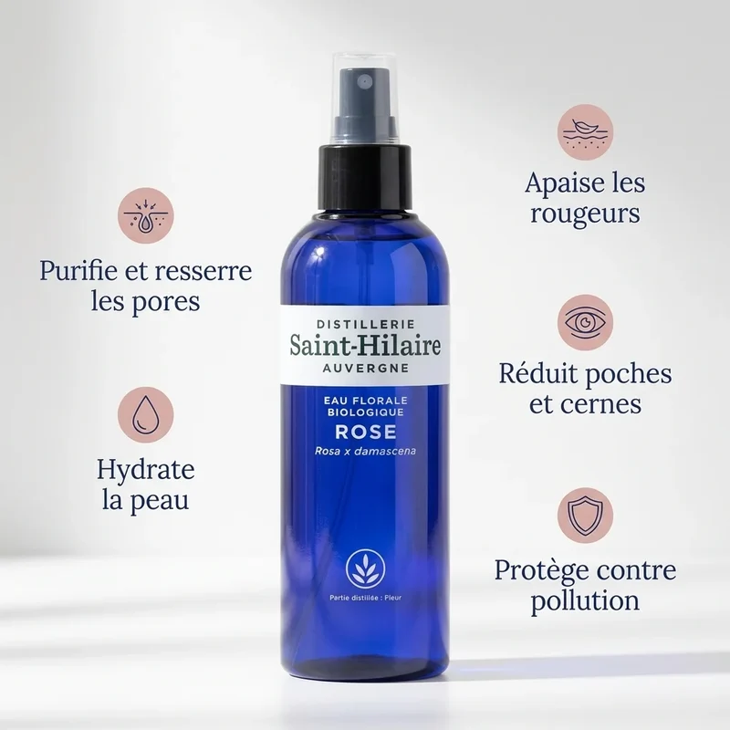 Eau Florale de Rose Bio - Saint-Hilaire - 200 ml