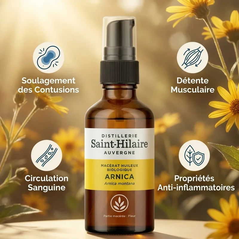 Huile Végétale d'Arnica Bio - Saint-Hilaire - 50ml