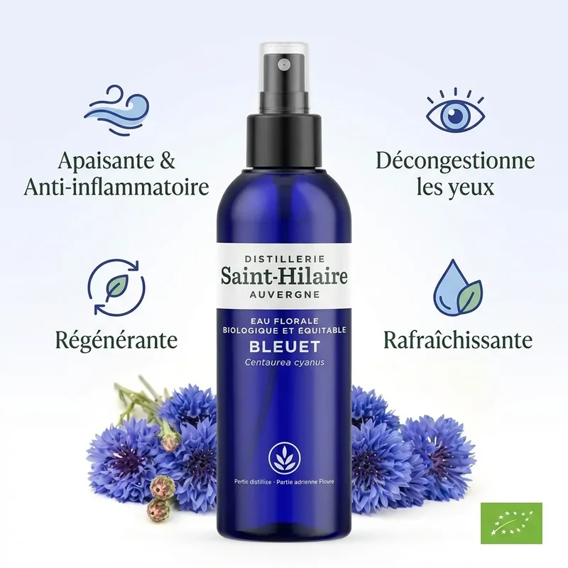 Eau Florale de Bleuet Bio - Saint-Hilaire - 200ml