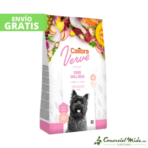CALIBRA DOG GF VERVE SENIOR PETIT CANARD POULET