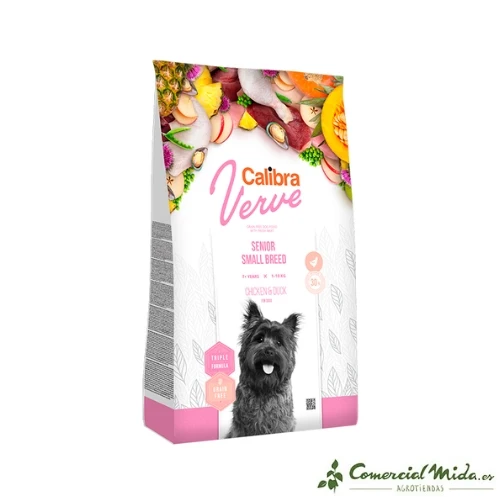 CALIBRA DOG GF VERVE SENIOR PETIT CANARD POULET