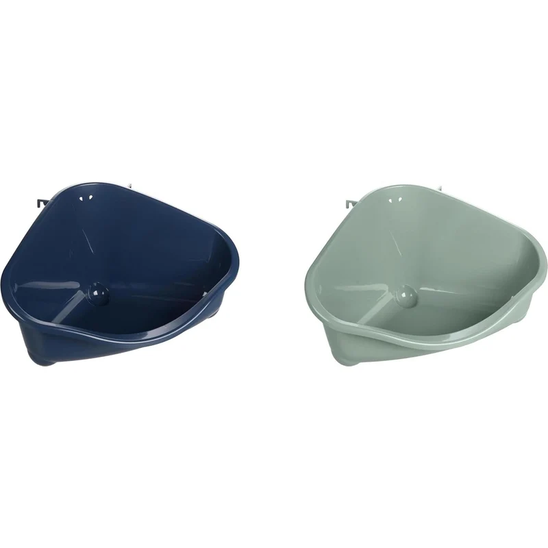 FLAMINGO Litière d'angle pour rongeurs Modèle Kapi Bleu