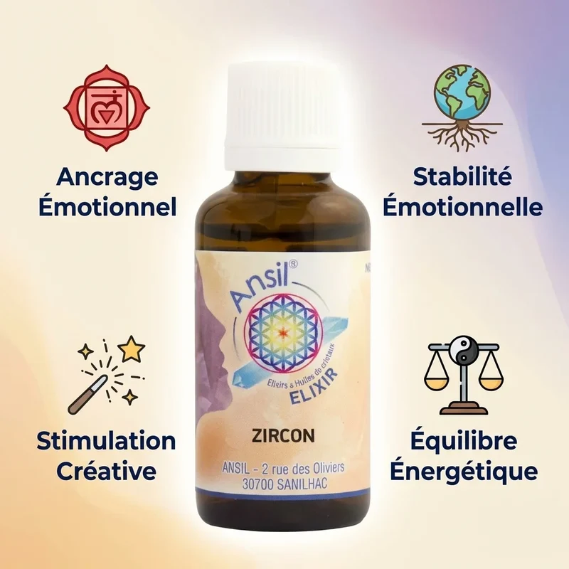 Zircon (élixir de cristal) - 30 ml - Ansil