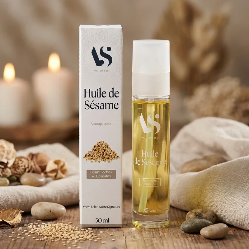 Huile de sésame - Adoucissant Nourrissant - Arc en Sels - 50ml
