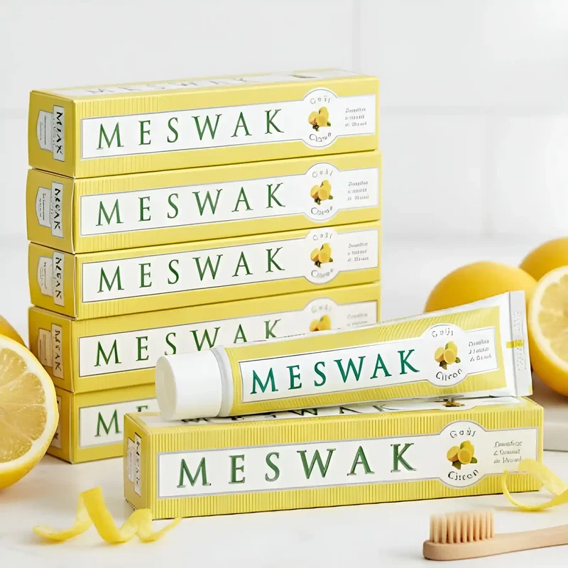 Dentifrice Meswak ayurvédique goût citron - 100g - Kerala Nature