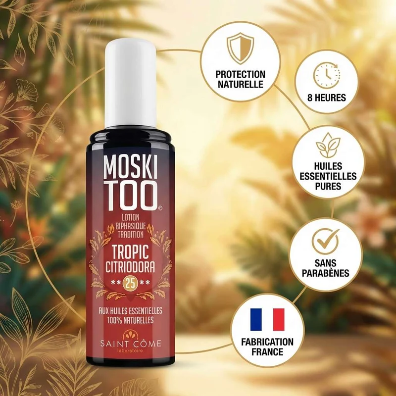 Spray anti-moustiques Moskitoo - 100ml - Laboratoire Saint Côme