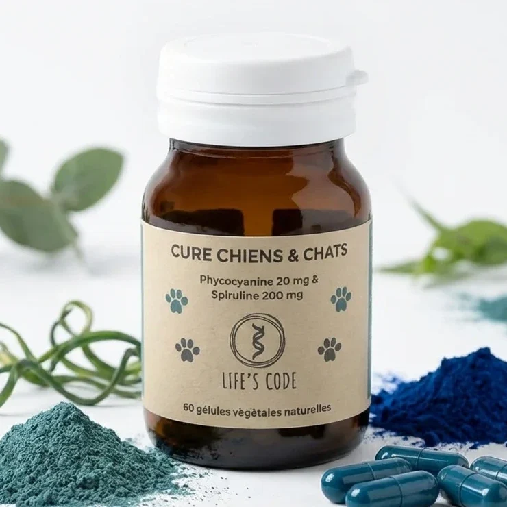 Phycocyanine & Spiruline Chien & Chat - 60 gélules – Life's Code