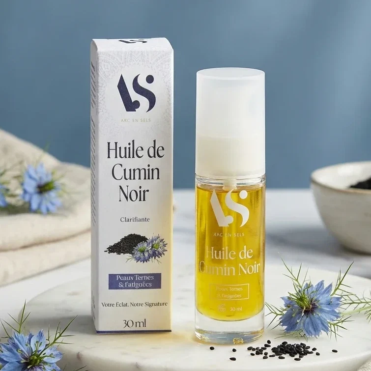 Huile Végétale de Nigelle (Cumin Noir) - Clarifiante 100 ml - Arc en Sels
