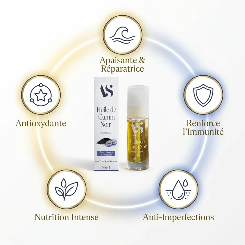 Huile Végétale de Nigelle (Cumin Noir) - Clarifiante 100 ml - Arc en Sels