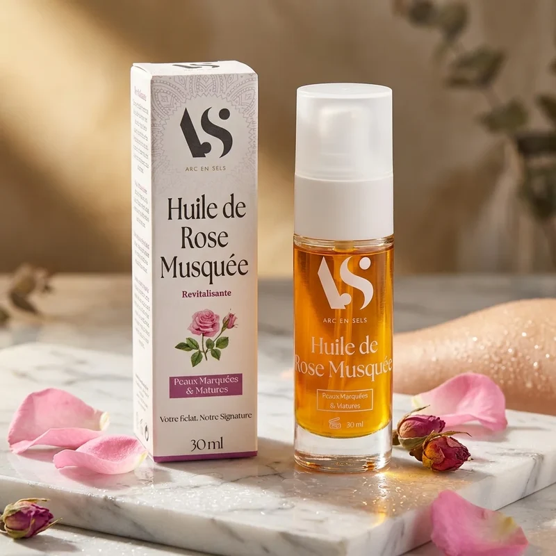 Huile végétale de Rose Musquée du Chili Bio - 30 ml - Arc en Sels