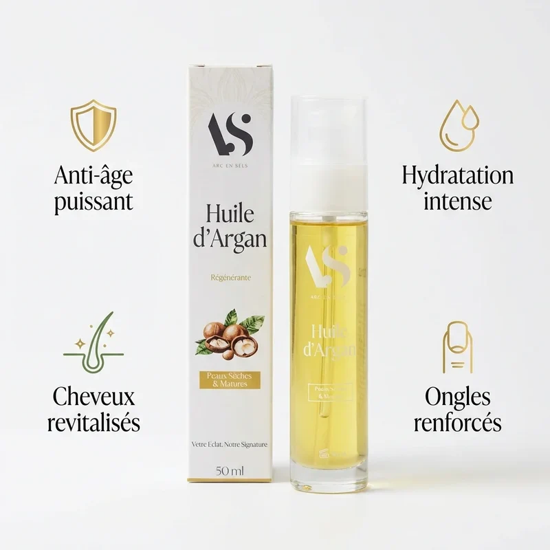 Huile d’Argan Bio - Restructurant - 50 ml - Arc en Sels