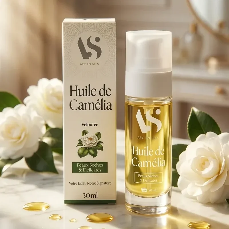 Huile de Camélia Bio - 30 ml - Arc en Sels