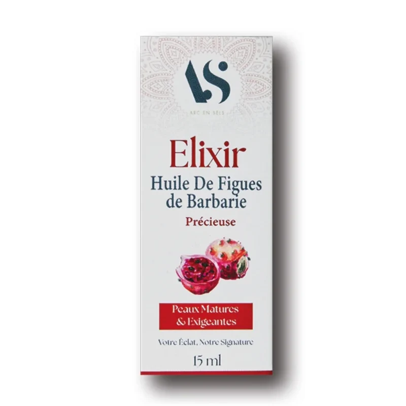 Elixir Huile de Pépins de Figues de Barbarie Véritable Bio - 15 ml - Arc en Sels