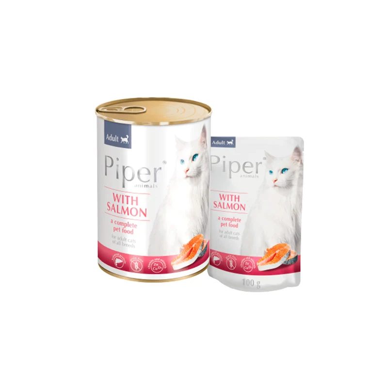 Nourriture nutritionnelle pour Chats stérilisés 100g/400g PIPER CAT