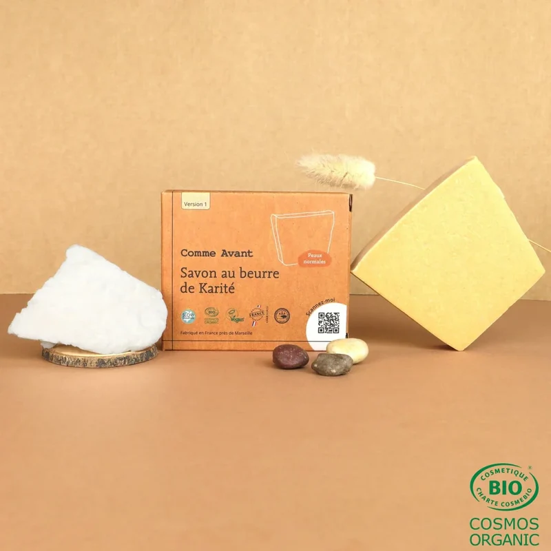 Savon pour Peaux Normales au beurre de Karité - 100 g - Comme Avant