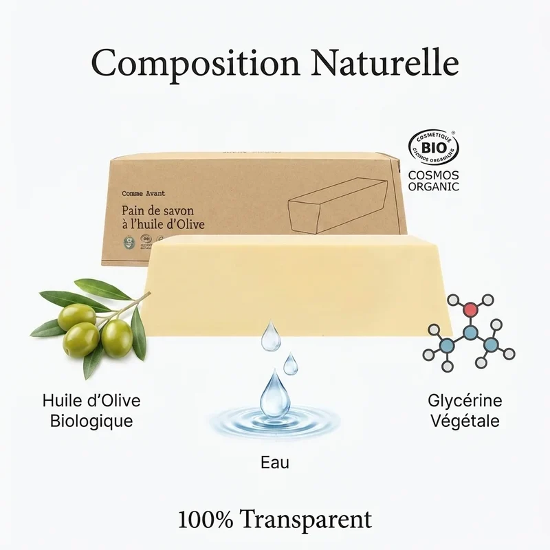 Savon dès la naissance à l'huile d'Olive - 1 kg - Comme Avant