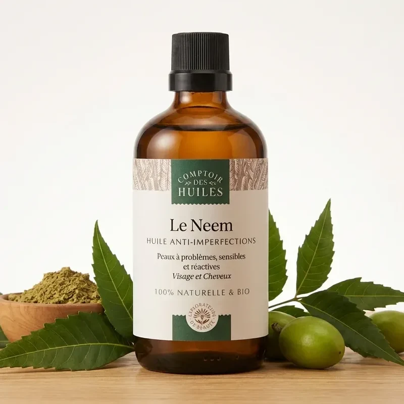 Huile de Neem Bio 100ml - anti-Imperfections - Comptoir des Huiles