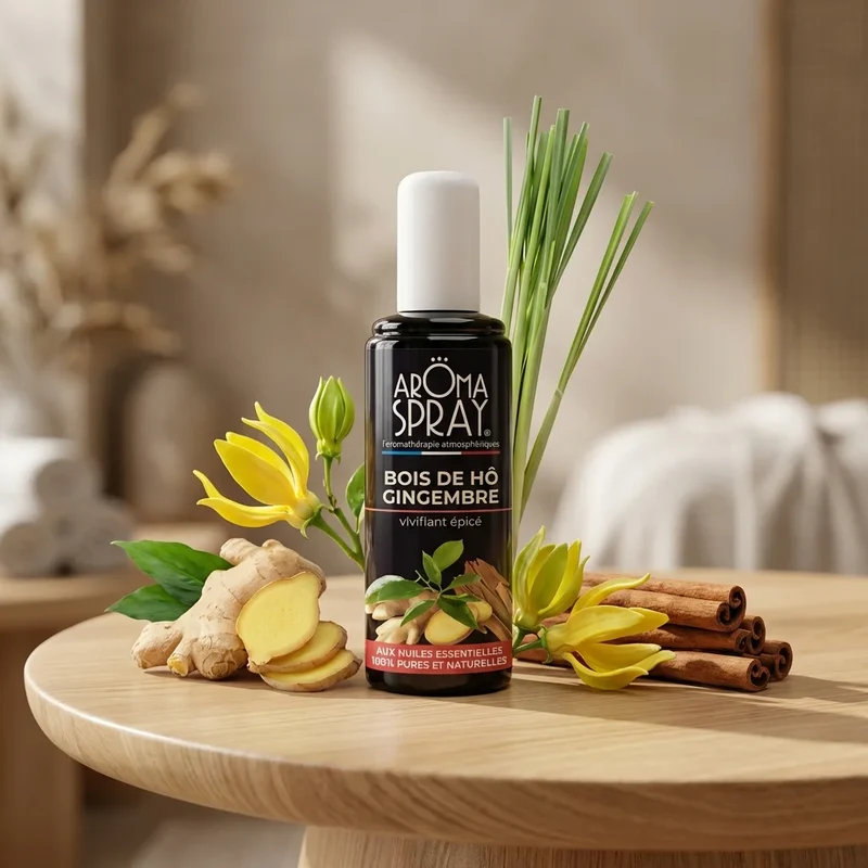 Aromaspray Bois de Hô & Gingembre - Spray d’atmosphère 100 ml