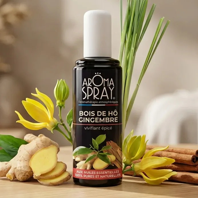 Aromaspray Bois de Hô & Gingembre - Spray d’atmosphère 100 ml