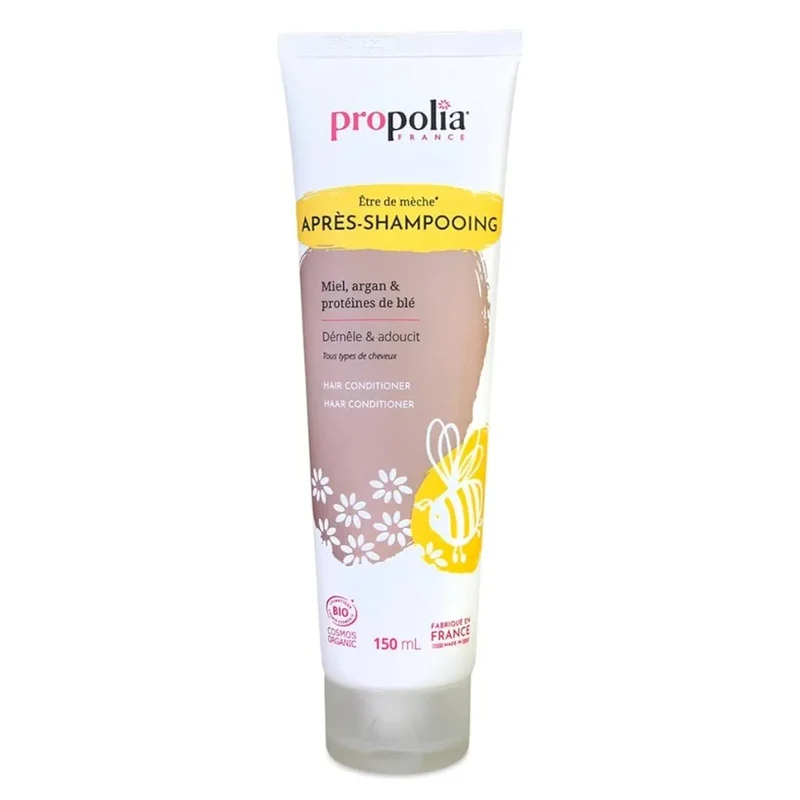 Après-shampoing bio Miel, Argan & Protéines de Blé - 150ml - Propolia