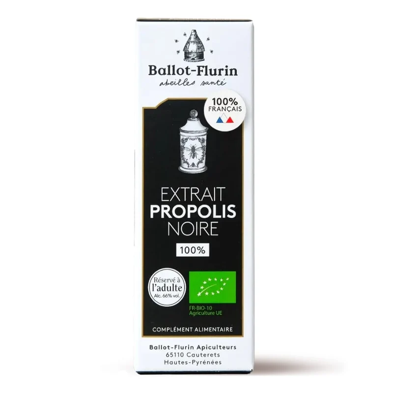 Extrait de Propolis Noire Française 100% Bio - 15 ml - Ballot-Flurin