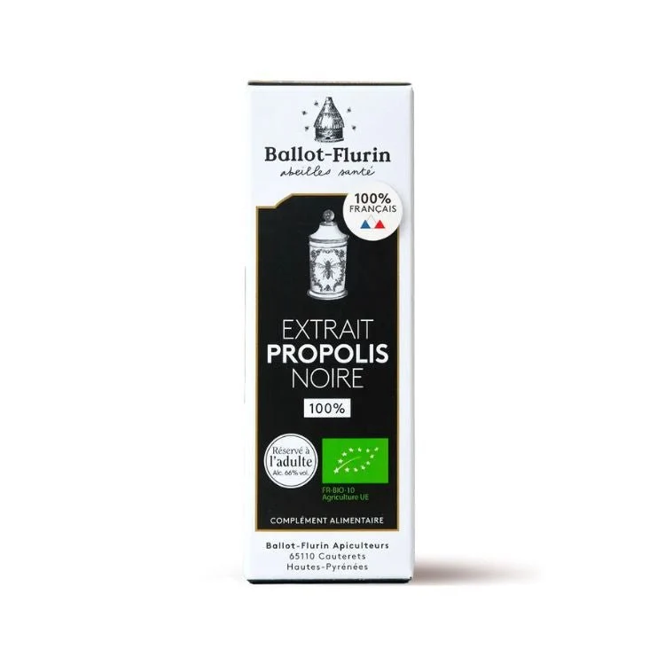 Extrait de Propolis Noire Française 100% Bio - 15 ml - Ballot-Flurin