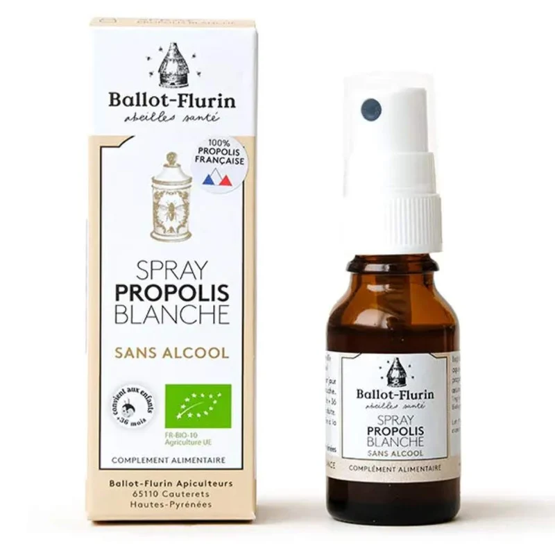 Spray de Propolis Bio Sans Alcool - 15 ml - Ballot-Flurin