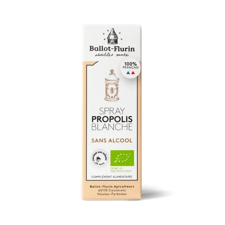Spray de Propolis Bio Sans Alcool - 15 ml - Ballot-Flurin