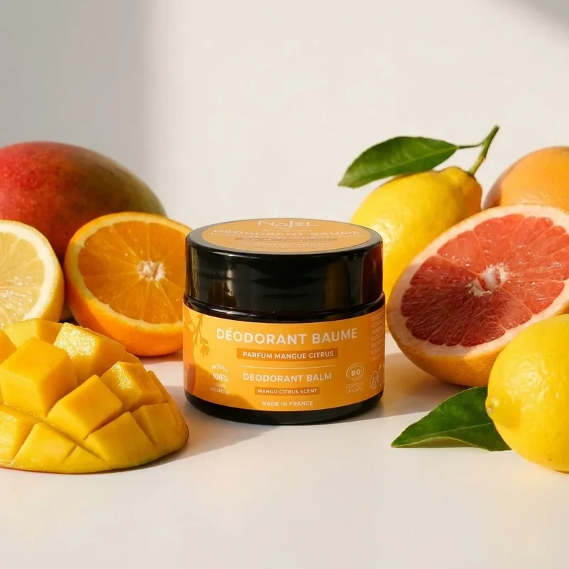 Déodorant Solide Baume bio & vegan - Mangue Citrus - Najel