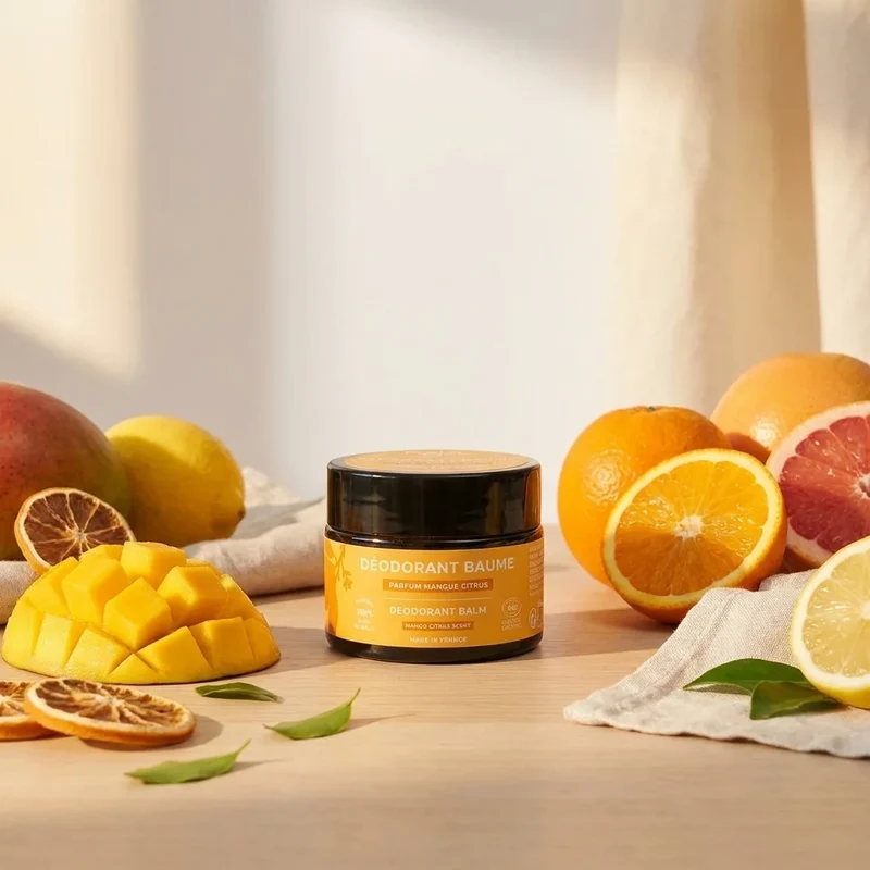 Déodorant Solide Baume bio & vegan - Mangue Citrus - Najel