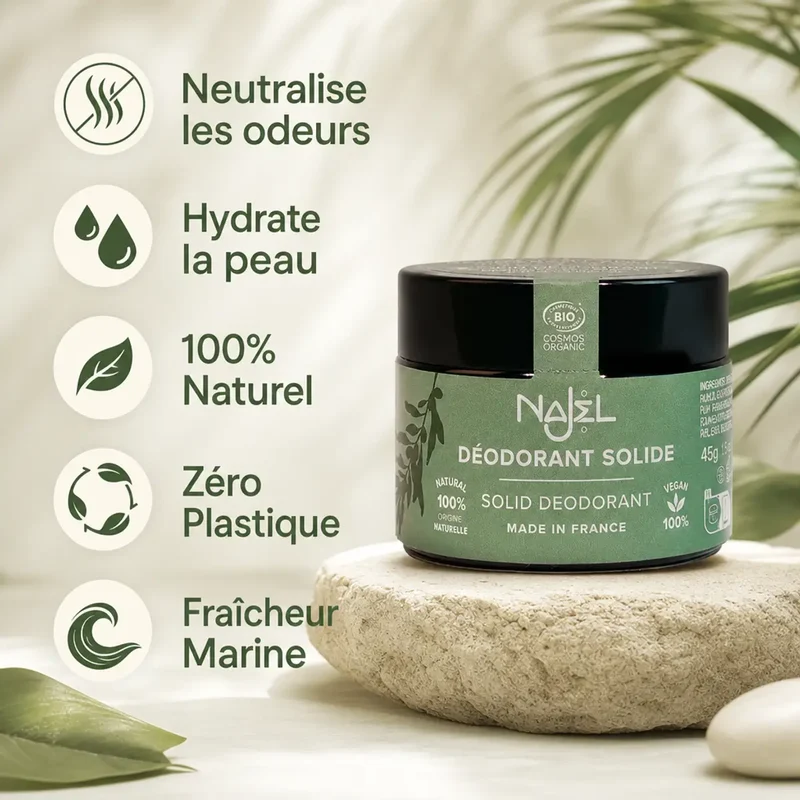 Déodorant Solide Baume bio & vegan - Embrun - Najel