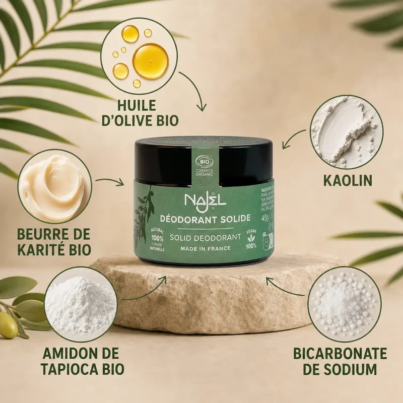 Déodorant Solide Baume bio & vegan - Embrun - Najel
