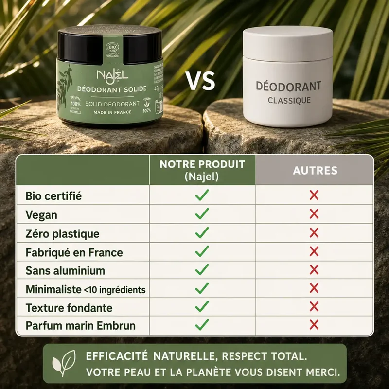 Déodorant Solide Baume bio & vegan - Embrun - Najel