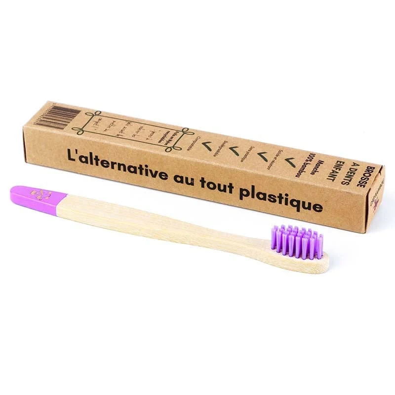 Brosse à Dents Enfants Violette - Cap Bambou