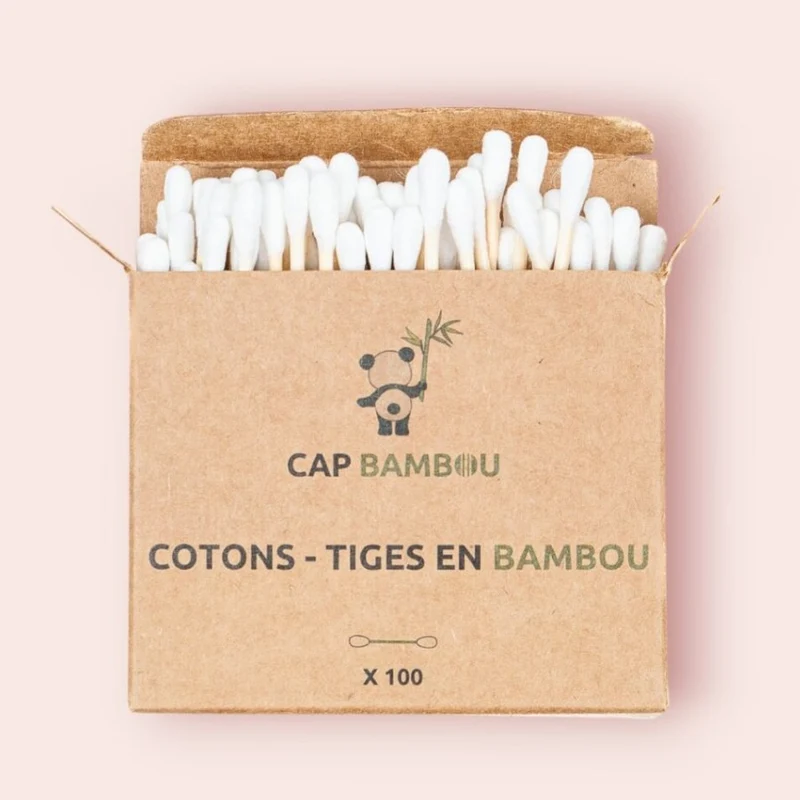 Cotons Tiges - Boîte De 100 - Cap Bambou