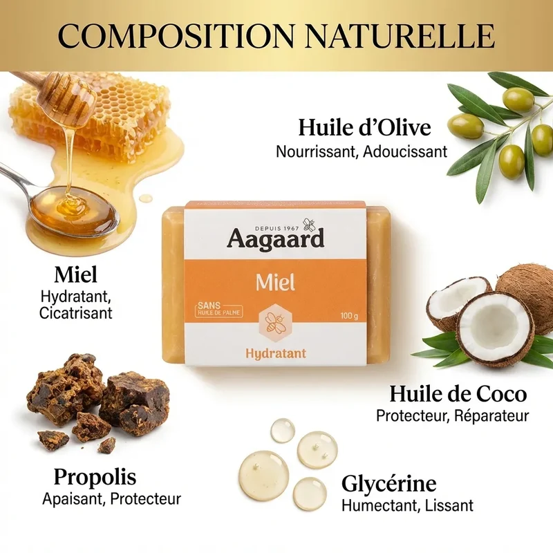 Savon de la Ruche au Miel - 100 g - Aagaard