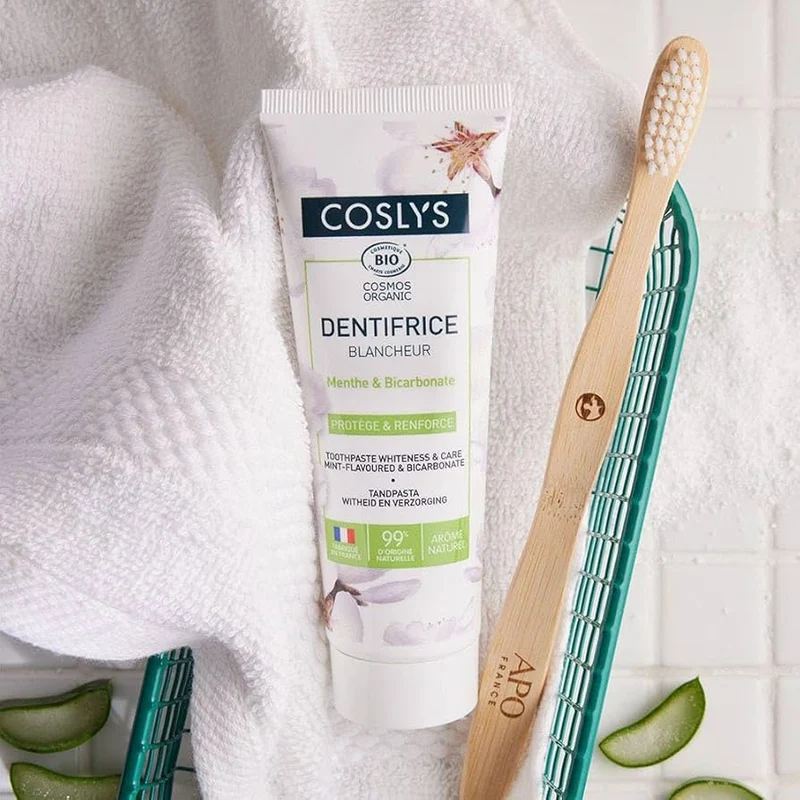 Dentifrice blancheur Menthe & Bicarbonate Bio - 75 ml - Coslys