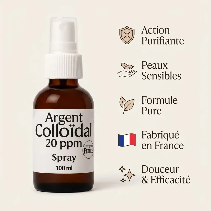 Spray cutané Argent Colloïdal 20ppm – 100 ml – Dr.Theiss