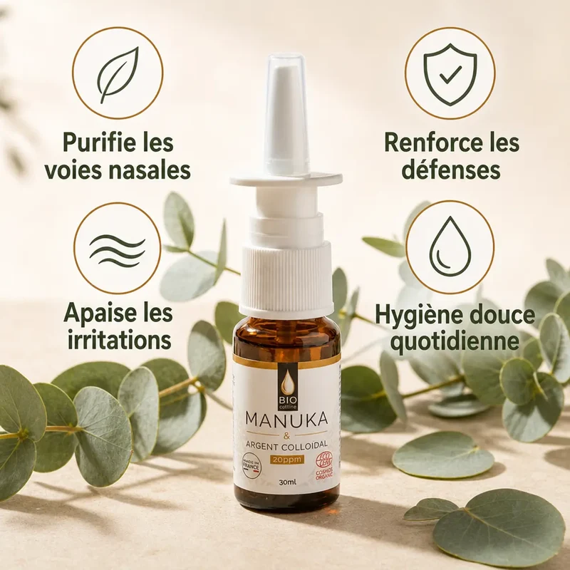 Dr. Theiss Spray Nasal au Miel de Manuka & Argent Colloïdal - 30ml