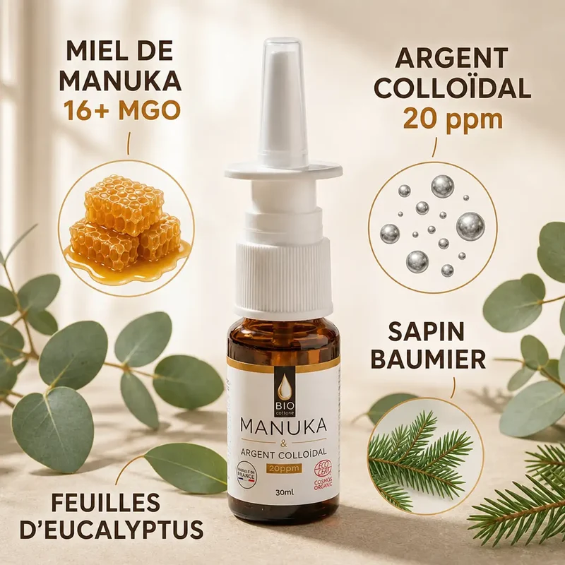 Dr. Theiss Spray Nasal au Miel de Manuka & Argent Colloïdal - 30ml