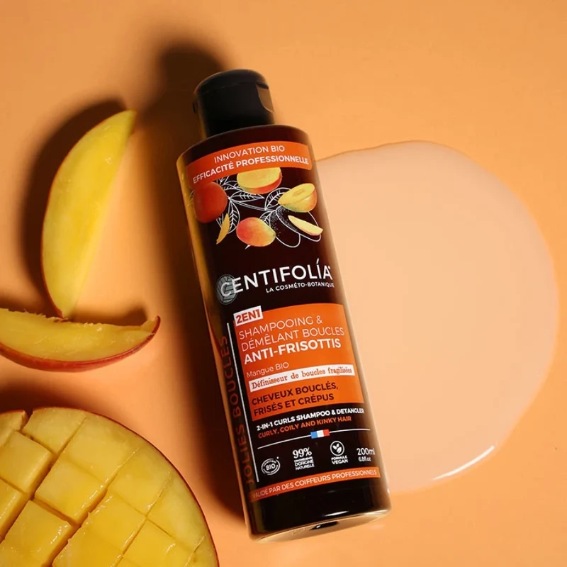 Shampoing & Démêlant Boucles Anti-frisottis 2en1 Bio - 200 ml - Centifolia