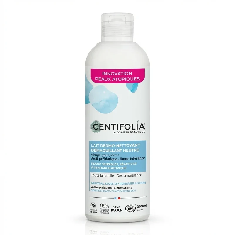 Lait Dermo-Nettoyant Démaquillant Neutre Bio - 200 ml - Centifolia