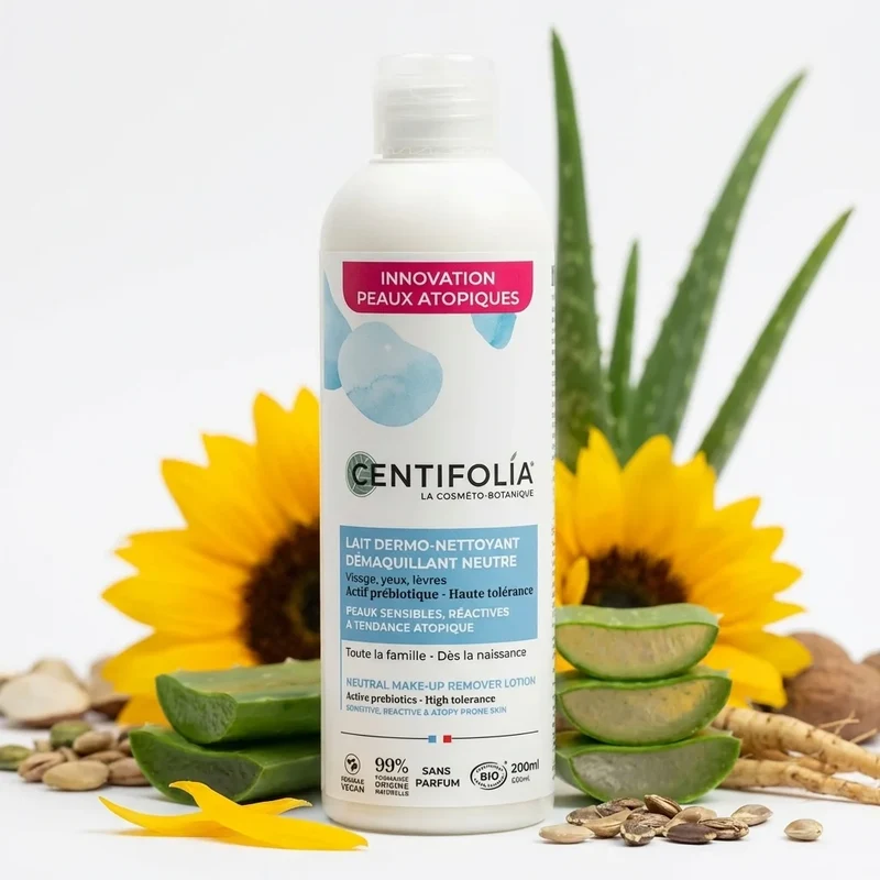Lait Dermo-Nettoyant Démaquillant Neutre Bio - 200 ml - Centifolia