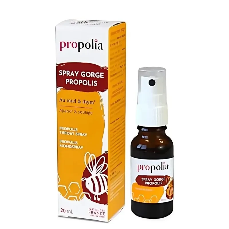 Spray gorge propolis, miel et thym Bio - 20 ml - Propolia
