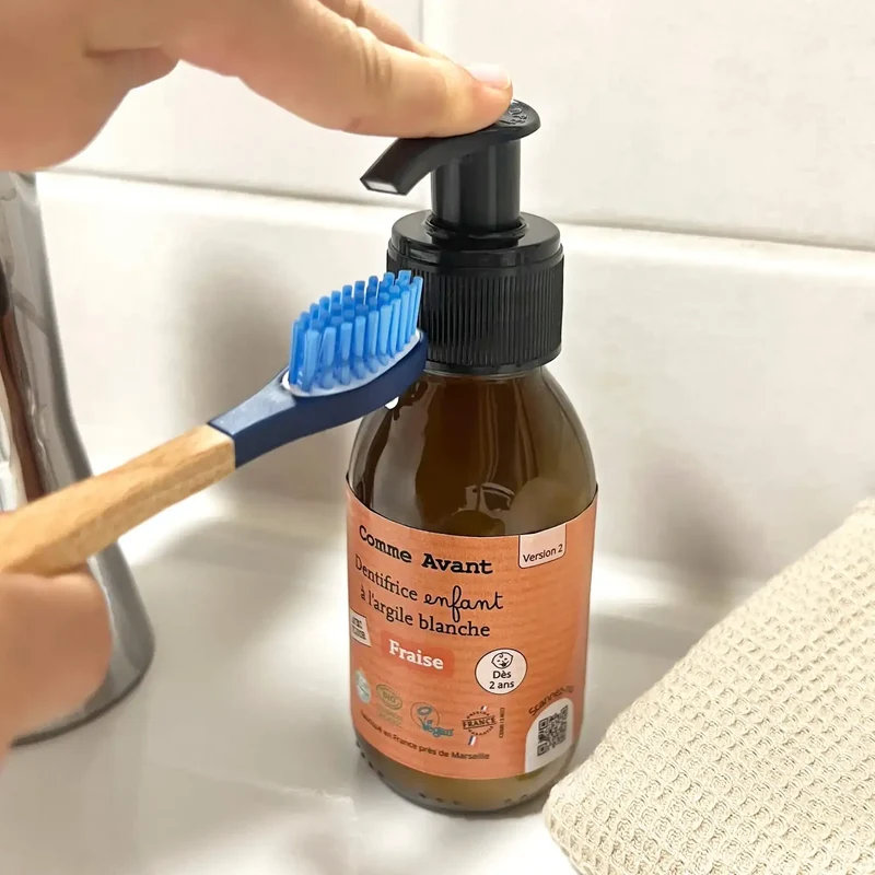 Dentifrice enfant à l'argile blanche - Goût Fraise - 90 ml - Comme Avant