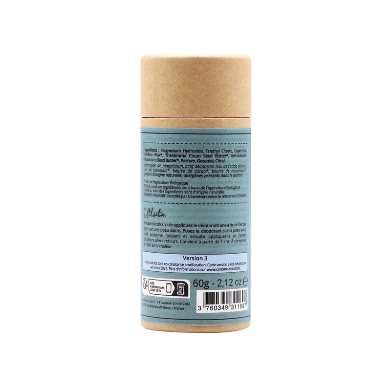 Déodorant Solide au Beurre de Cacao - Monoï - 60 g - Comme Avant